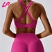 cross back sports bra